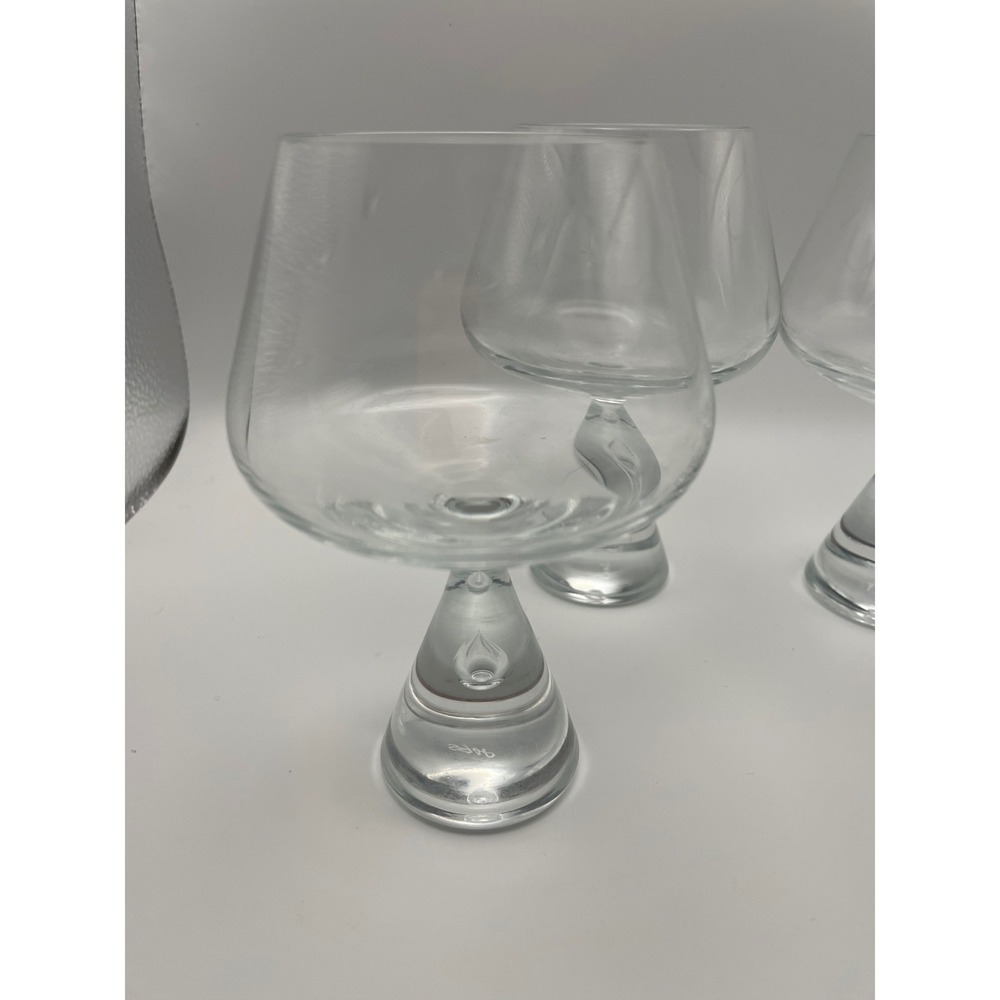 Vintage MCM Holmegard Princess‎ Brandy Snifter Set of 4 Signed HG66 Brent Sever - Picture 2 of 4